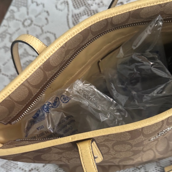 Coach Tan Signature Tote Bag - Picture 10 of 10